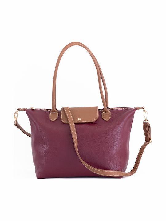 Leather Women's Tote Bag Olive