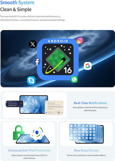 P35 10,1-Zoll-Tablet (3 GB/32 GB) Blau