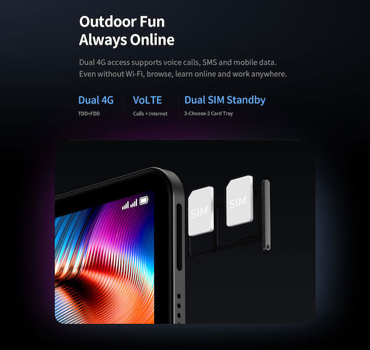 T70 Pro 4G 14" Tablet (8GB/128GB) Γκρι
