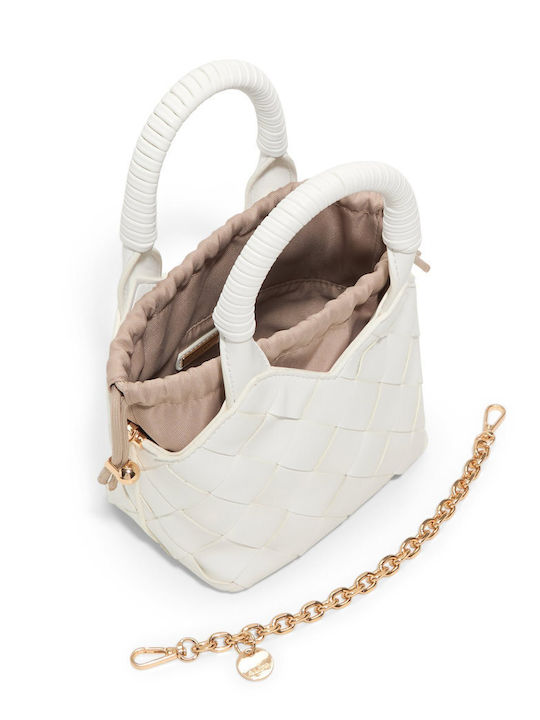 Royffe Women's White Drawstring Bag