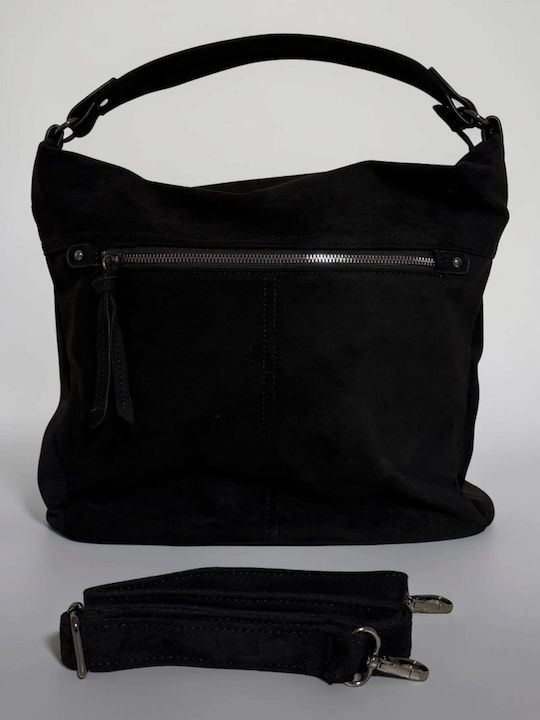 Women's Suede Handbag Black