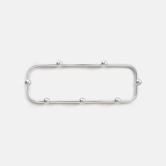 La Redoute Interieurs 7-Position Silver Metal Wall Hanger 69x22cm