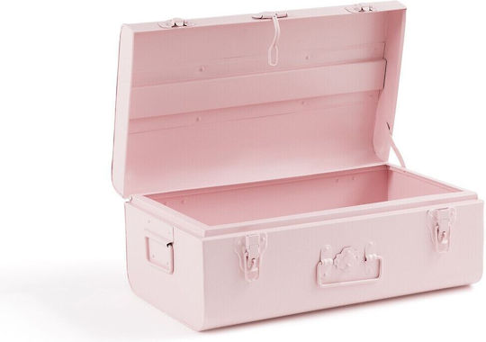 La Redoute Interieurs Dekorative Metalltruhe Rosa 27x47x19 cm