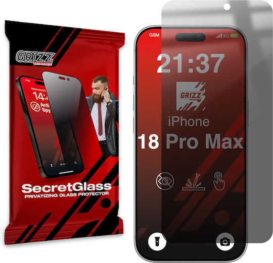 GrizzGlass Privacy Матовo Закалено Стъкло (iPhone Duo)