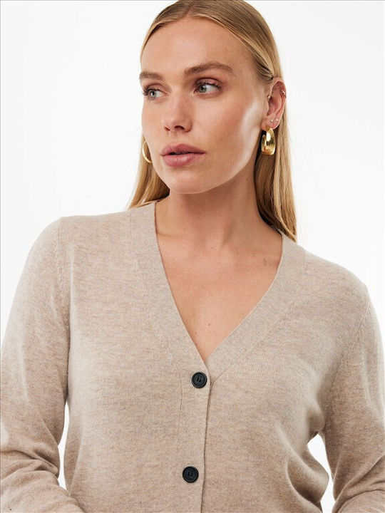 Cardigan Tricotat pentru Femei Bej