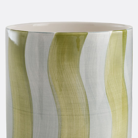 La Redoute Interieurs Coș Decorativ din Paie Verde 14x14x14 cm