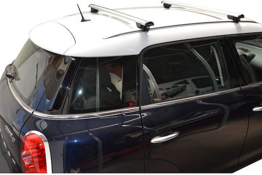 Farad Μπάρες Οροφής Αλουμινίου BM 055 για Mini Countryman 2010+ (Σετ με πόδια και κλειδαριά) Ασημί