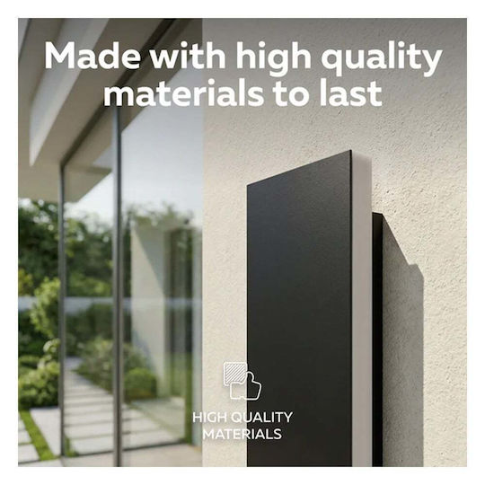 Calex Linear Wall-Mounted LED Light IP65 12W with Warm White Light 60x8 cm