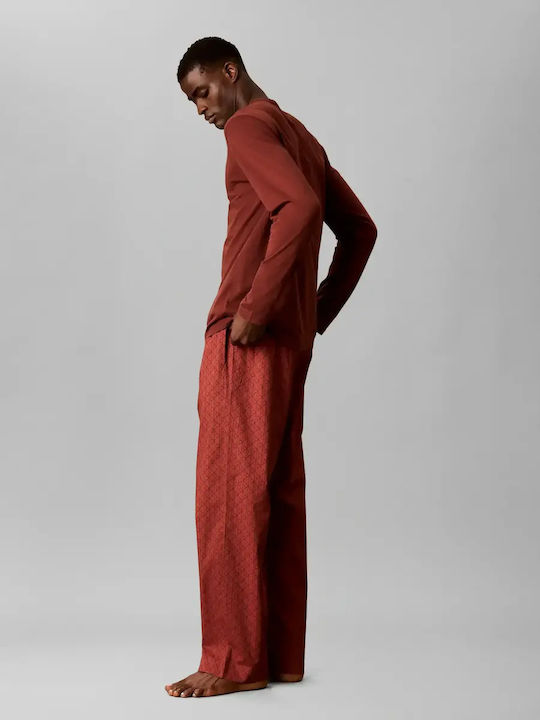 Calvin Klein Winter Men's Pyjamas Brown