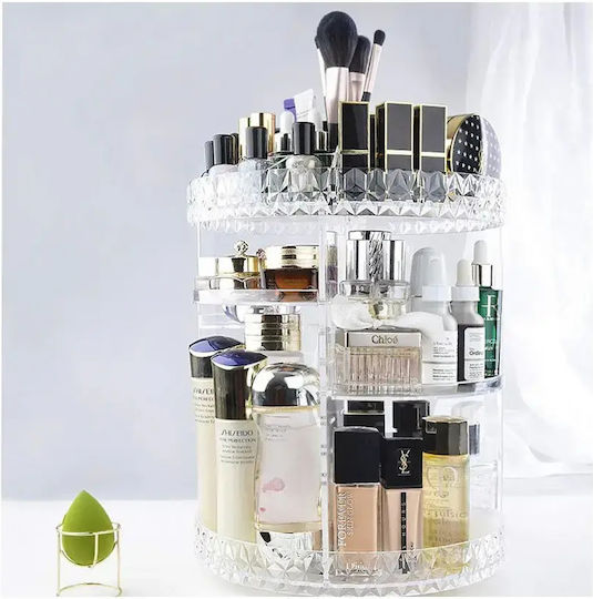 Verk Group Drehbarer Kosmetik-Organizer Mit Ebenen Transparent 28x21,5 cm