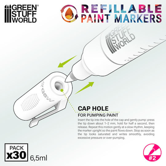 Refillable Markers 2 Μαρκαδόροι Δυνατότητα Επαναπλήρωσης