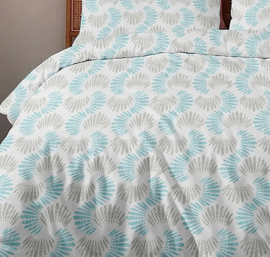 Cokitex Celine Emerald Winter Pleasure Super-Double Fitted Bed Sheet Set 175x200+35cm Emerald (4pcs)