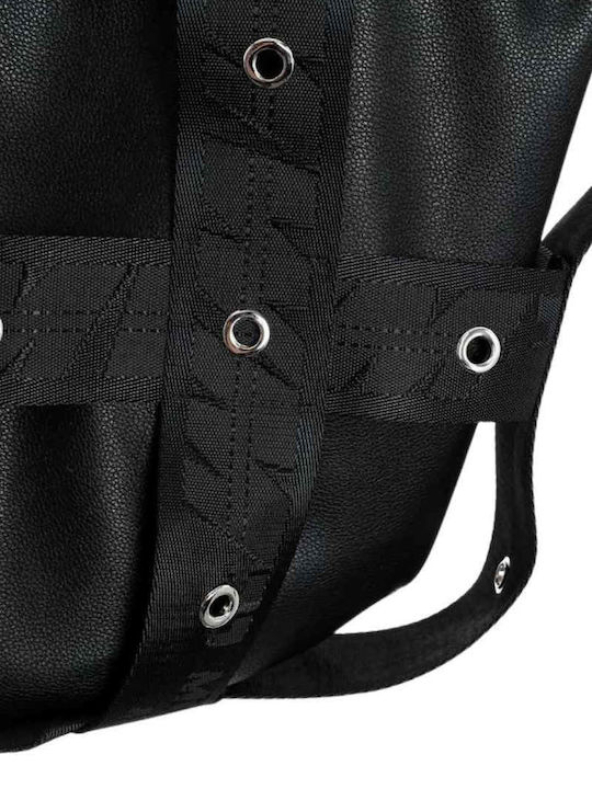 Schwarze Tote-Tasche aus Stoff für Damen