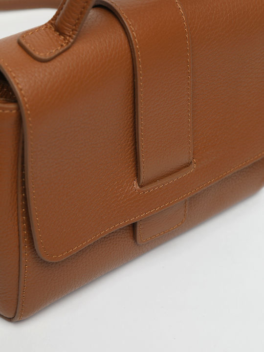 Leather Women's Satchel Bag Brown Chocolate