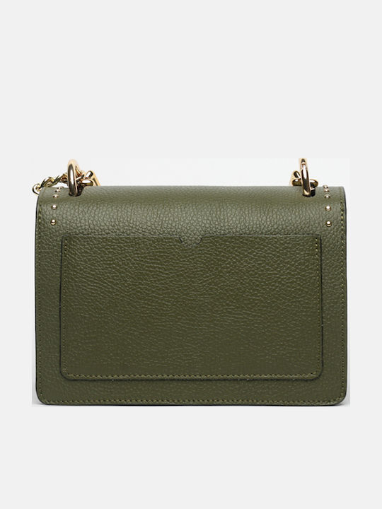 Leather Women's Flap Bag Black