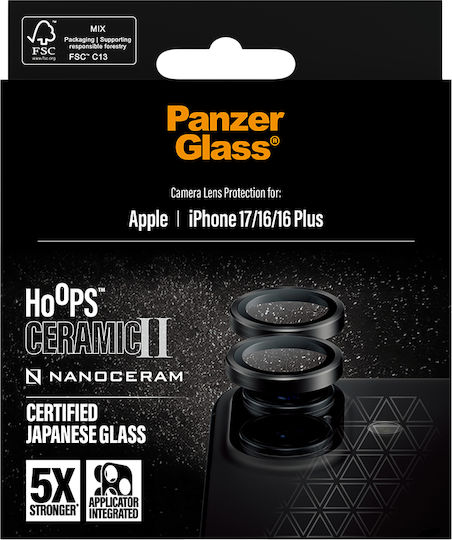 Panzerglass Hoops Ceramic Ii Camera Lens Protector Iphone 17 Iphone 16 16 Plus