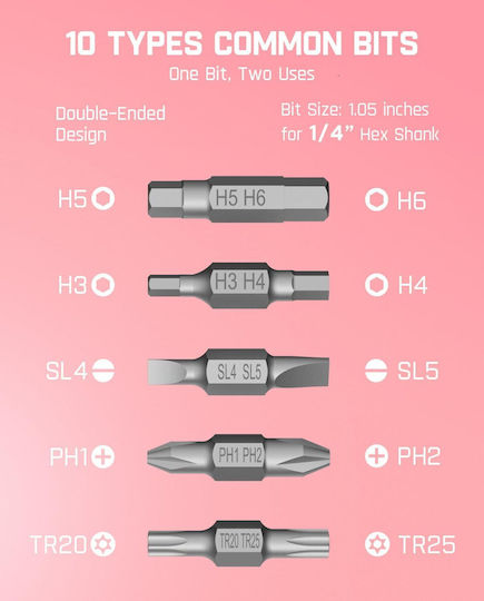 Fanttik B0DGG7DQDF Κατσαβίδι Μπαταρίας 3.7V