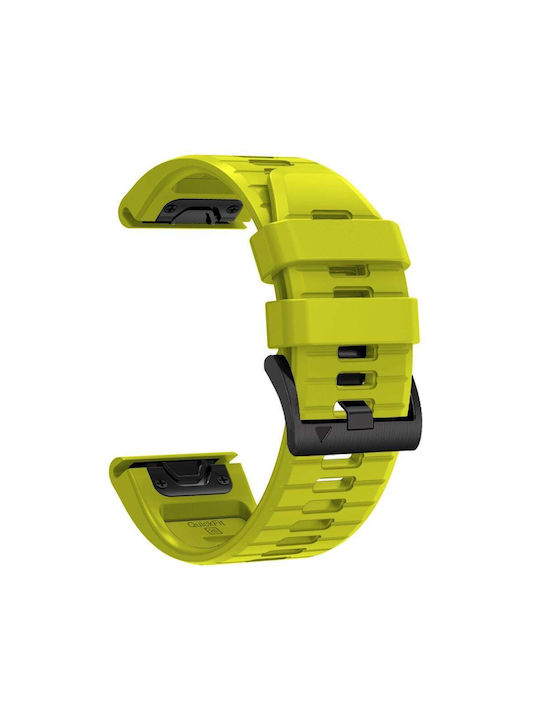 Tech-Protect Silikonarmband für Garmin Fenix 5 / 6 / 6 Pro / 7 / 8 / 8 Pro / E / 9 / 9 Pro 51 mm Volt Lime 5906302399963