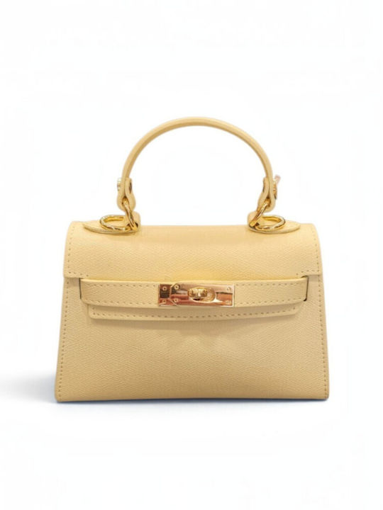 Damen-Flap-Tasche Aus Leder Rosa