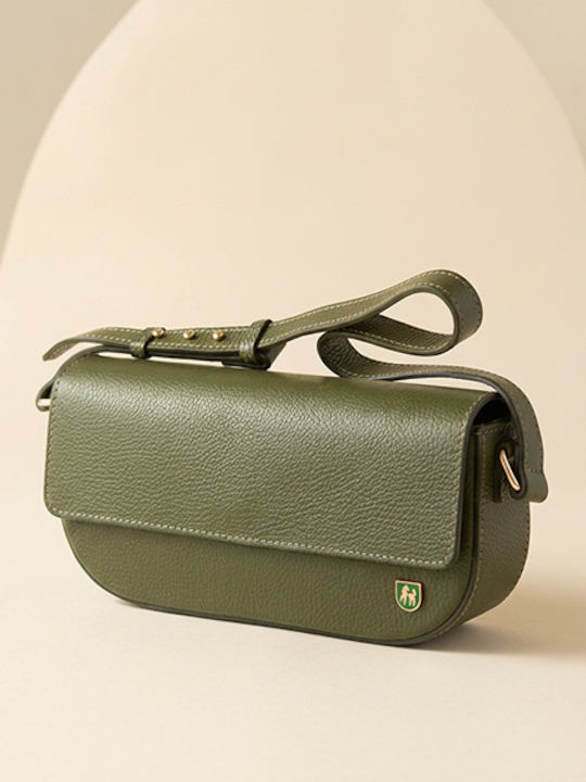 Graue Damenclutch aus Leder