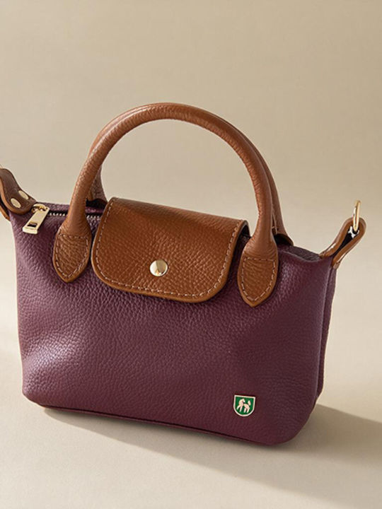 Petite Leather Women's Flap Bag Petrol Blue
