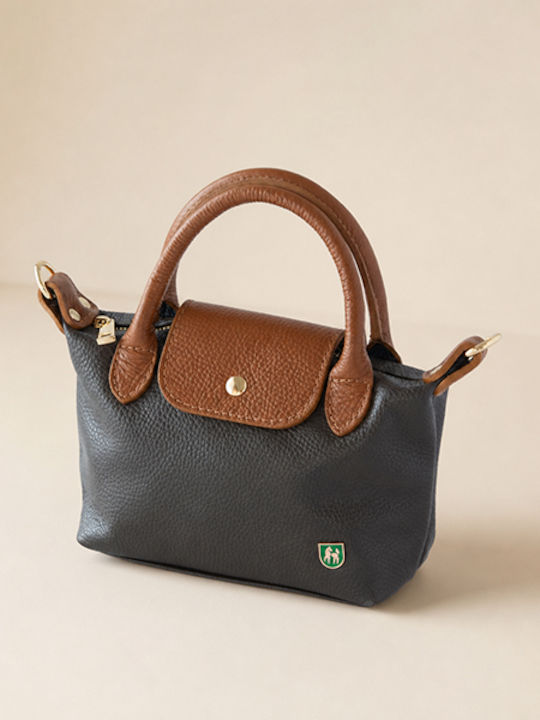 Petite Damen-Ledertasche mit Klappe Puro