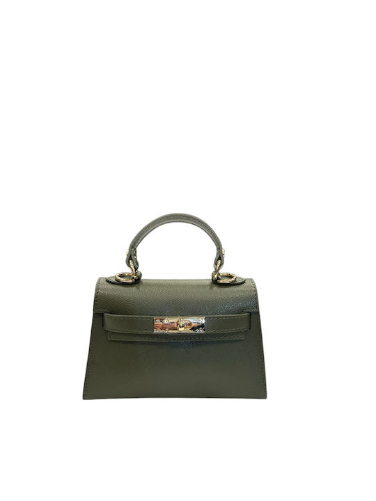 Leather Women's Satchel Bag Turquoise