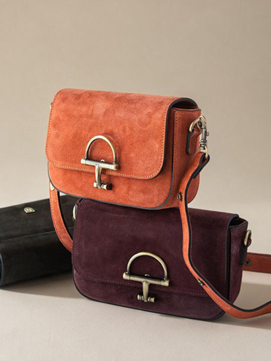 Graue Damen-Clutch aus Leder