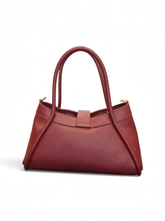 Leather Women's Tote Bag Dark Blue