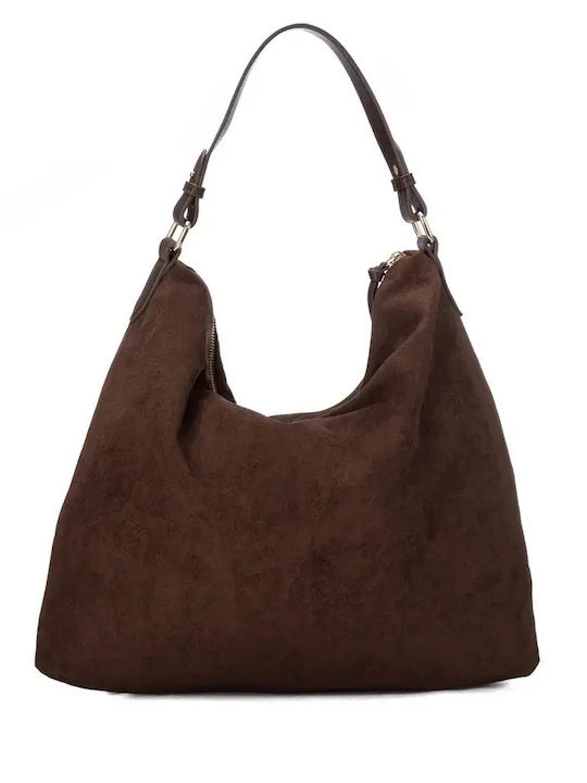 Women's Hobo Bag Suede Brown