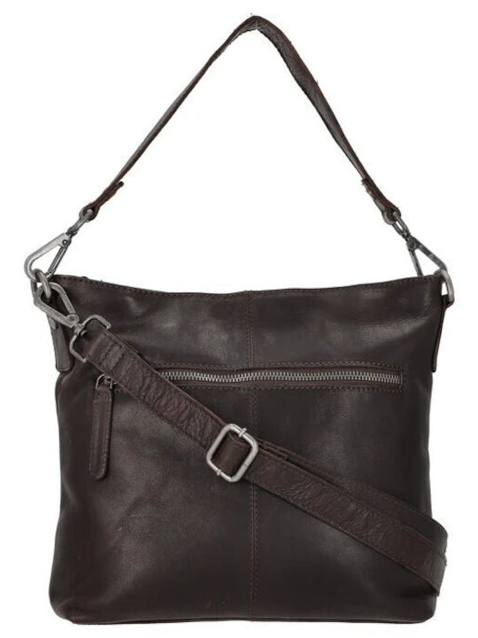 Jen Leather Women's Shoulder / Crossbody Bag Brown
