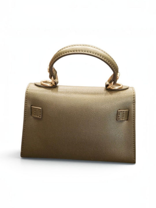 Damen-Flap-Tasche Aus Leder Zitrone