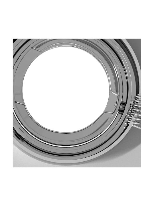 vidaXL Metal Recessed Spot Silver 9x9 cm 12 pcs