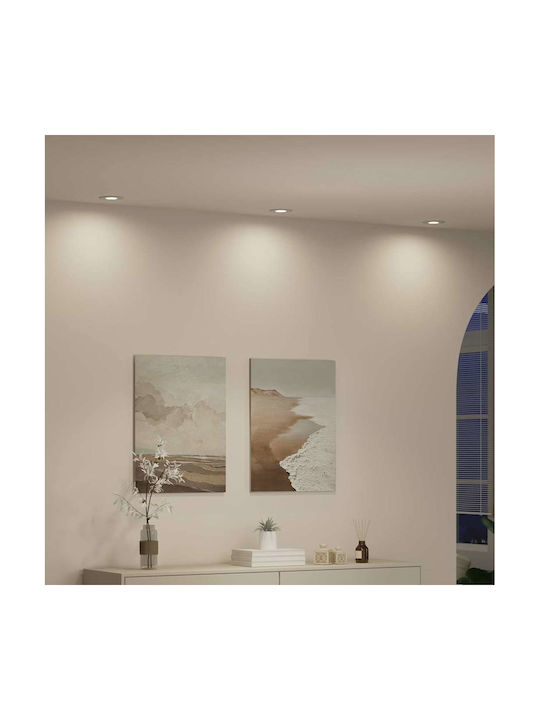 vidaXL Metal Recessed Spot White 9x9 cm 12 pcs