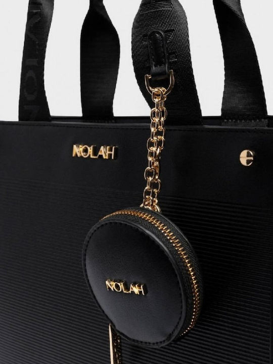 Knitted Women's Tote Bag Black