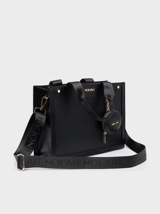 Knitted Women's Tote Bag Black