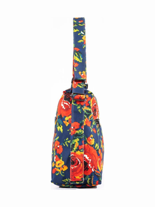 Multicolour Fabric Women's Shoulder Bag / Backpack