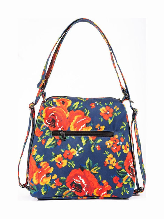 Multicolour Fabric Women's Shoulder Bag / Backpack