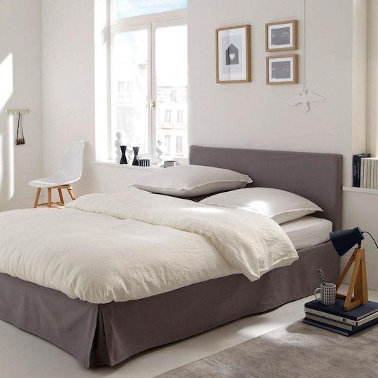 La Redoute Interieurs Gatine Grauer Bezug für Kopfteil 90x85 cm