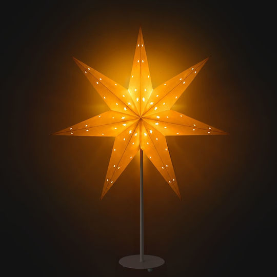 vidaXL Illuminated Christmas Star Plastic Warm White 55x15x70 cm