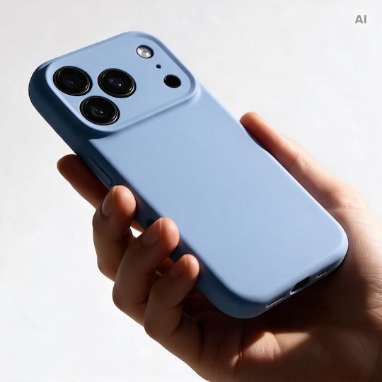 Husă Forcell F-Protect Rubber Premium pentru iPhone 18 Pro / 17 Pro, compatibilă cu MagSafe, albastru deschis