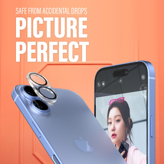PanzerGlass PicturePerfect Προστασία Κάμερας Tempered Glass Διάφανο για το Apple iPhone 16, iPhone 16 Plus