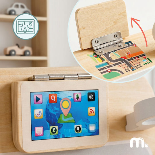 Wooden Steering Wheel with Music, Lights and Sounds