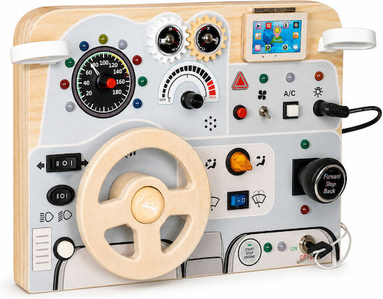 Wooden Steering Wheel with Music, Lights and Sounds