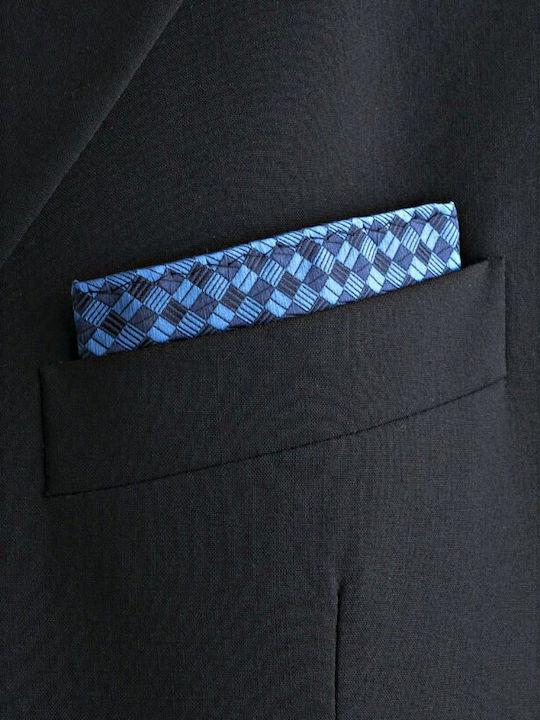 Men's Silk Blue Pocket Square