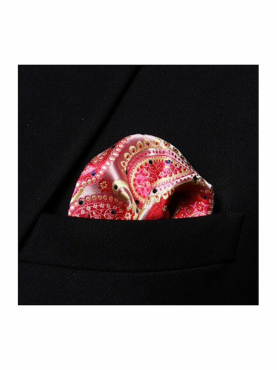 Men's Pink Silk Pocket Square