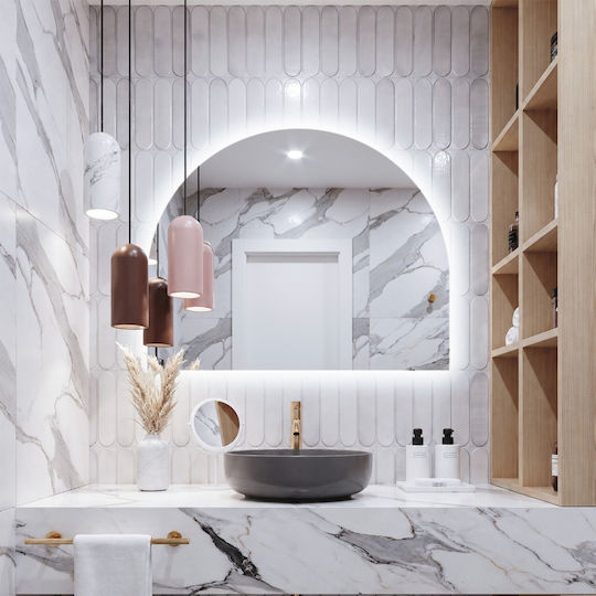 Tulup Arched Mirror with LED Lighting
