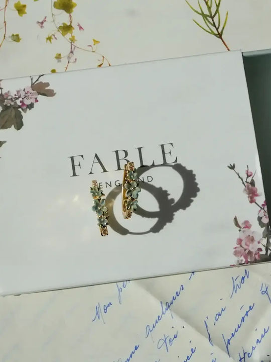 Fable Обеци Халки Floral Wreath