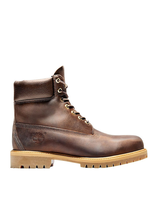 Lace Up Ανδρικά Μποτάκια Αδιάβροχα Καφέ