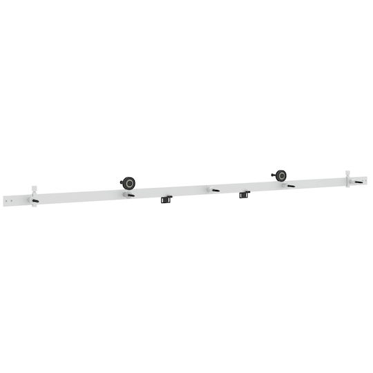 vidaXL Schiebetürmechanismus 183 cm Weiß